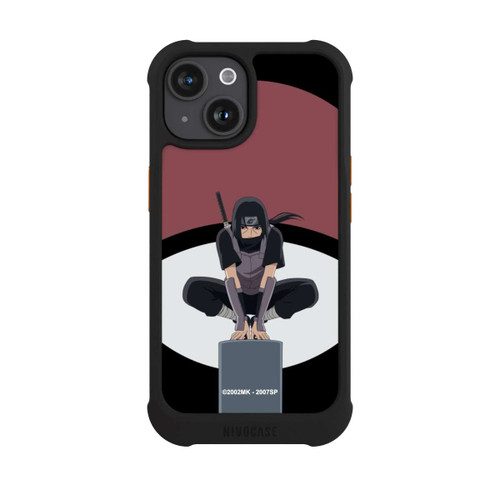 Apple iPhone 15 NIVOmax Itachi Uchiha Symbol schwarz