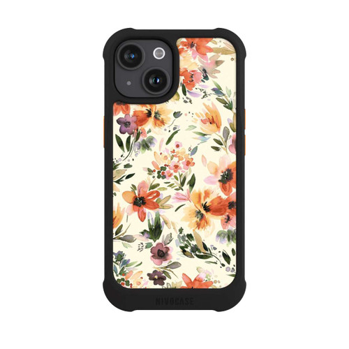 Apple iPhone 15 NIVOmax Summer Artistic Flowers Ivory