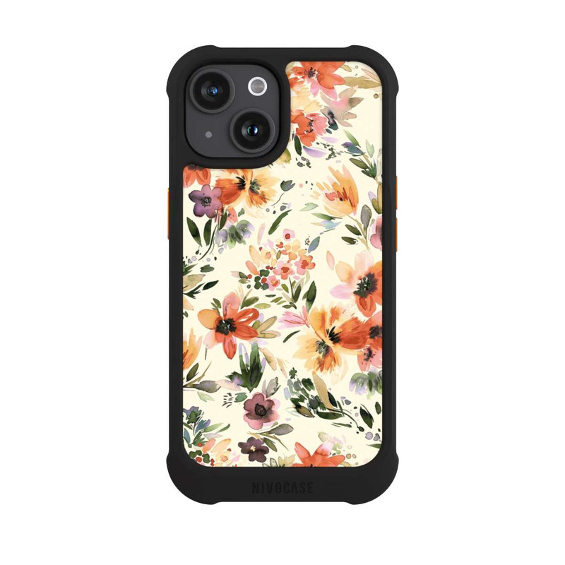 iPhone 15 NIVOmax Summer Artistic Flowers Ivory