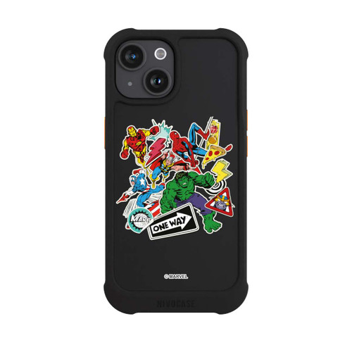 Apple iPhone 15 NIVOmax Capitan American Shield Transparent