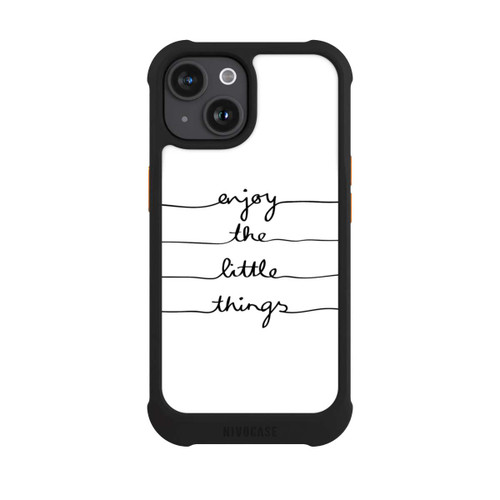 Apple iPhone 15 NIVOmax Enjoy The Little Things White