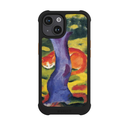 Apple iPhone 15 NIVOmax Katze hinter Einem Baum von Franz Marc