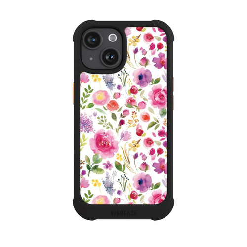 Apple iPhone 15 NIVOmax Roses Flowers Purple