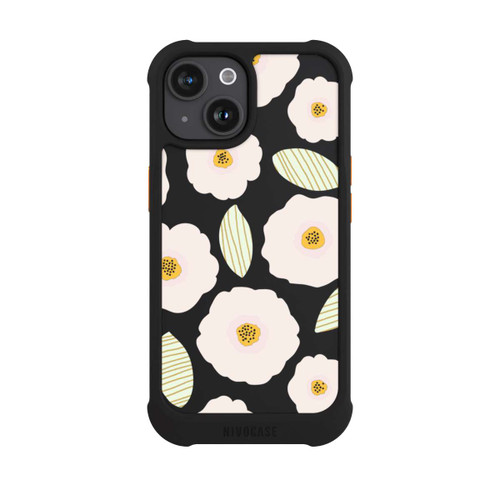 Apple iPhone 15 NIVOmax Simple Pastell Flowers Light Transparent