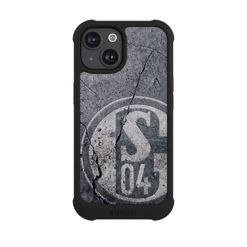Apple iPhone 15 NIVOmax Schalke 04 Beton Look