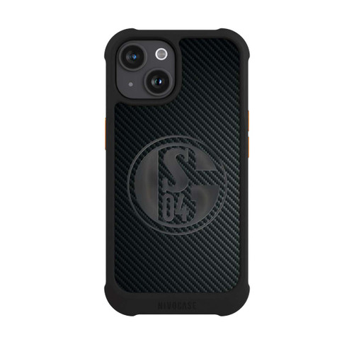 Apple iPhone 15 NIVOmax Schalke 04 Carbon Look