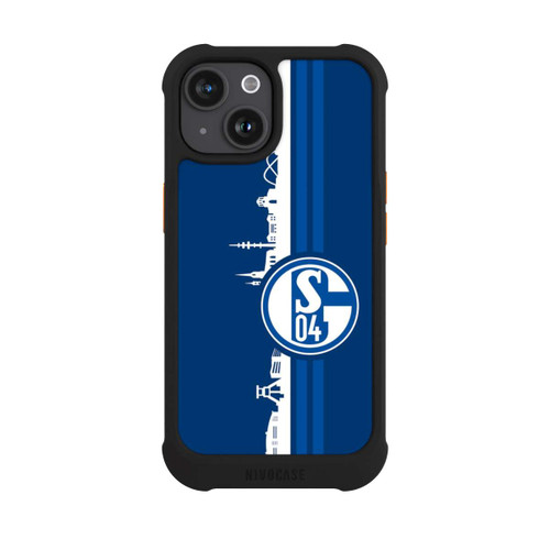 Apple iPhone 15 NIVOmax Schalke 04 Skyline Blau