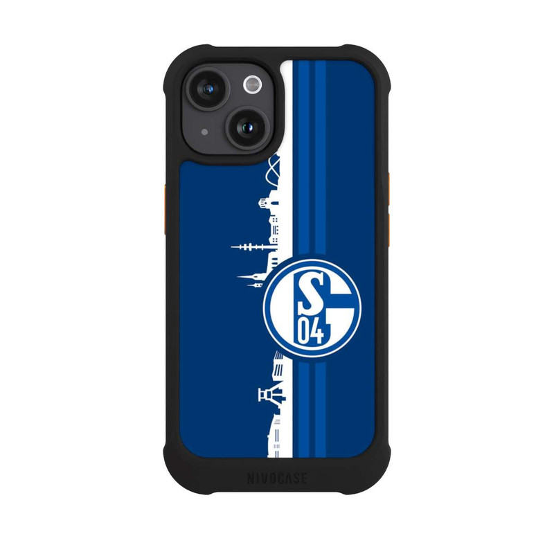 iPhone 15 NIVOmax Schalke 04 Skyline Blau
