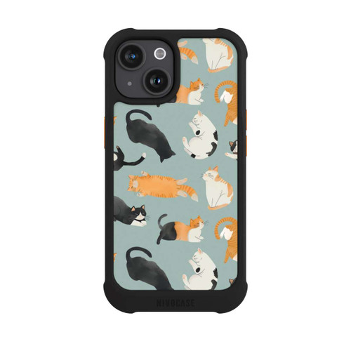 Apple iPhone 15 NIVOmax Cats Pattern