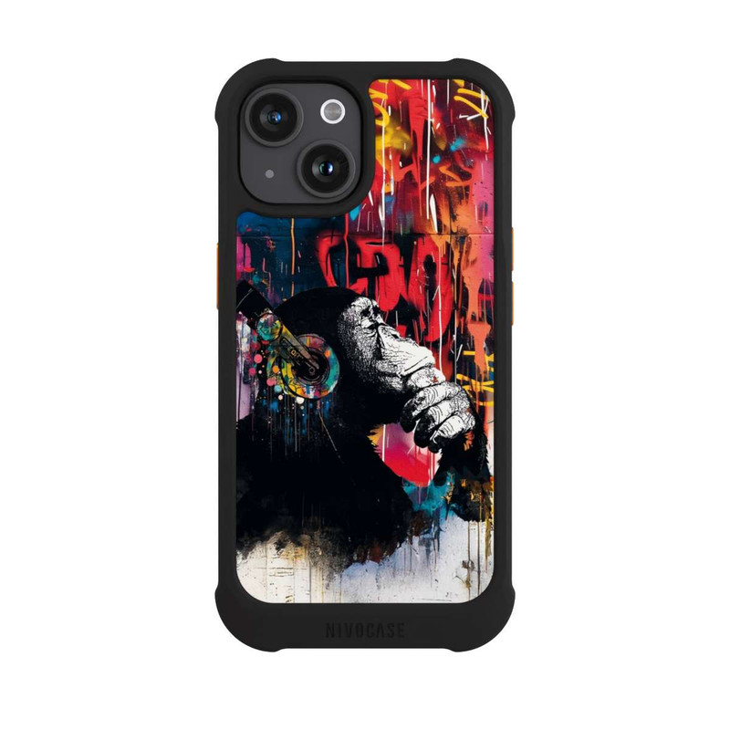 iPhone 15 NIVOmax Chimp Blue Streetart