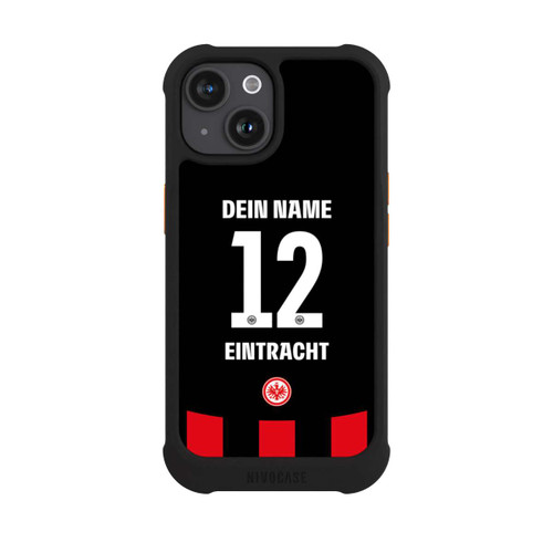 Apple iPhone 15 NIVOmax Eintracht Frankfurt Trikot Personalisierbar 25-26