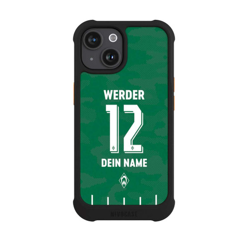 Apple iPhone 15 NIVOmax Werder Bremen Trikot Personalisierbar 25-26