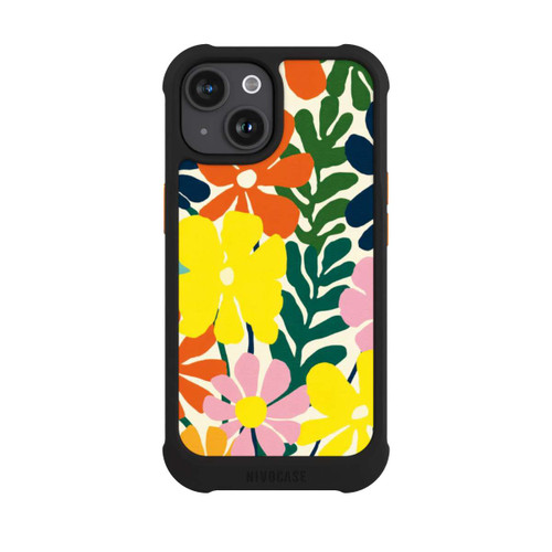 Apple iPhone 15 NIVOmax Flowers Colorful Illustration