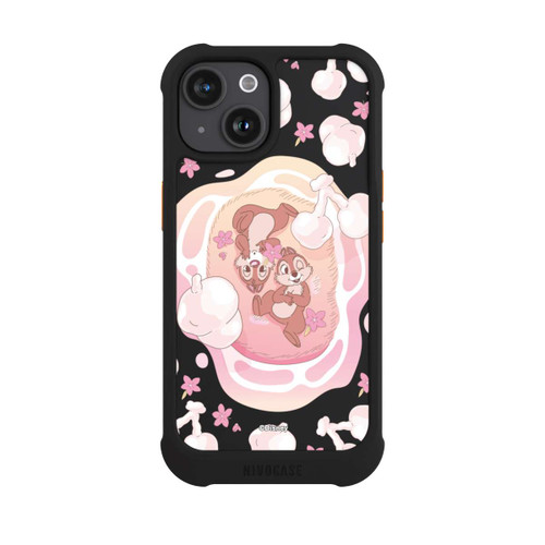 Apple iPhone 15 NIVOmax Chip and Dale Pink Transparent