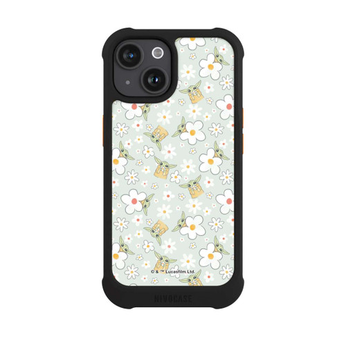 Apple iPhone 15 NIVOmax Baby Yoda Blumen Muster