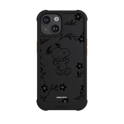 Apple iPhone 15 NIVOmax Snoopy und Flowers Transparent