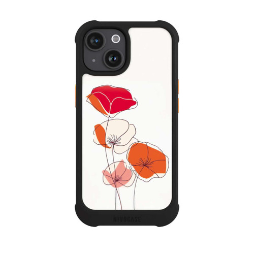 Apple iPhone 15 NIVOmax Poppies Line Art