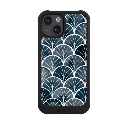 Apple iPhone 15 NIVOmax Botanical Breeze Art Deco Grey