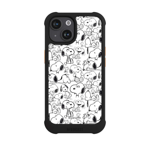 Apple iPhone 15 NIVOmax Classic Snoopy Pattern White
