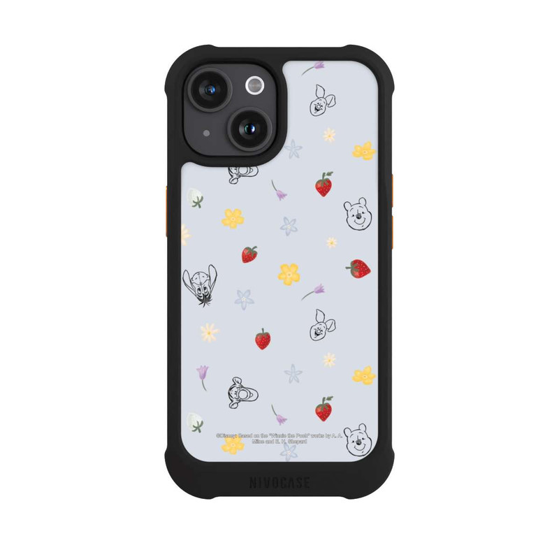 iPhone 15 NIVOmax Winnie l'Ourson et ses Amis Fraise Bleu