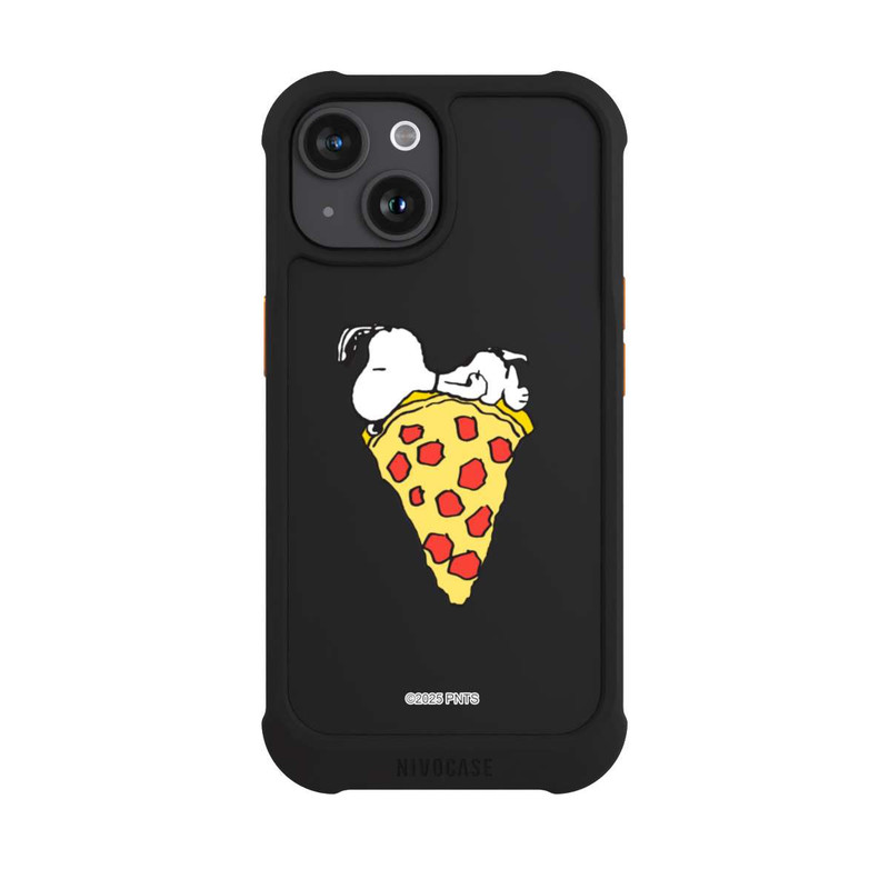 iPhone 15 NIVOmax Snoopy Pizza Transparent