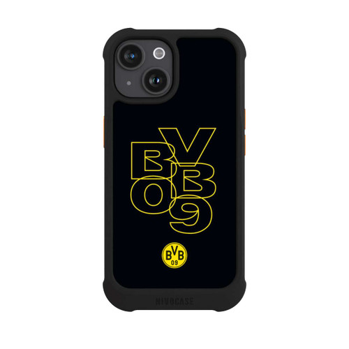 Apple iPhone 15 NIVOmax BVB09 Gelb Schwarz