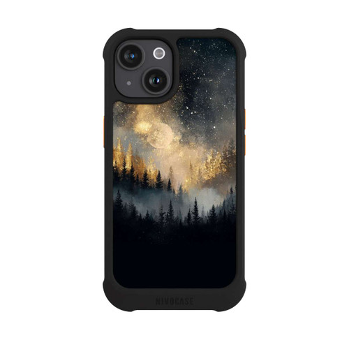 Apple iPhone 15 NIVOmax nächtlicher Wald