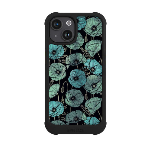 Apple iPhone 15 NIVOmax Summer Poppies Green