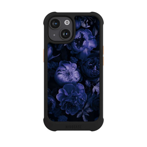Apple iPhone 15 NIVOmax Victorian Grandeur Large Flowers Purple Mit KI