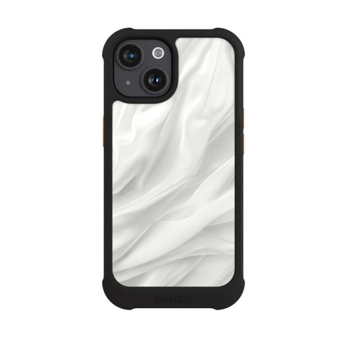 Apple iPhone 15 NIVOmax Texture Lisse Satinée Blanche avec IA