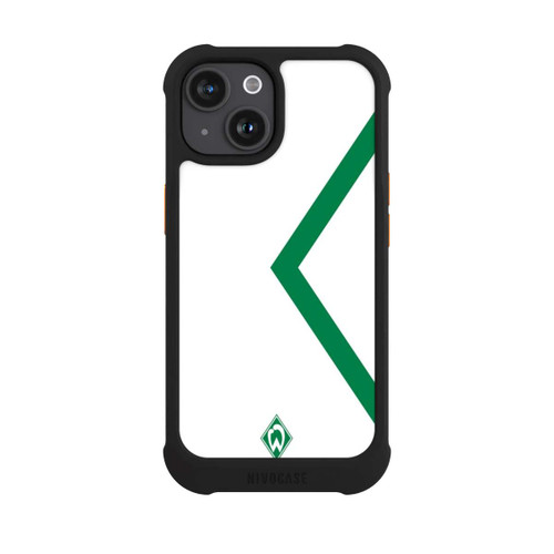 Apple iPhone 15 NIVOmax Werder Bremen Rautenelement Grün