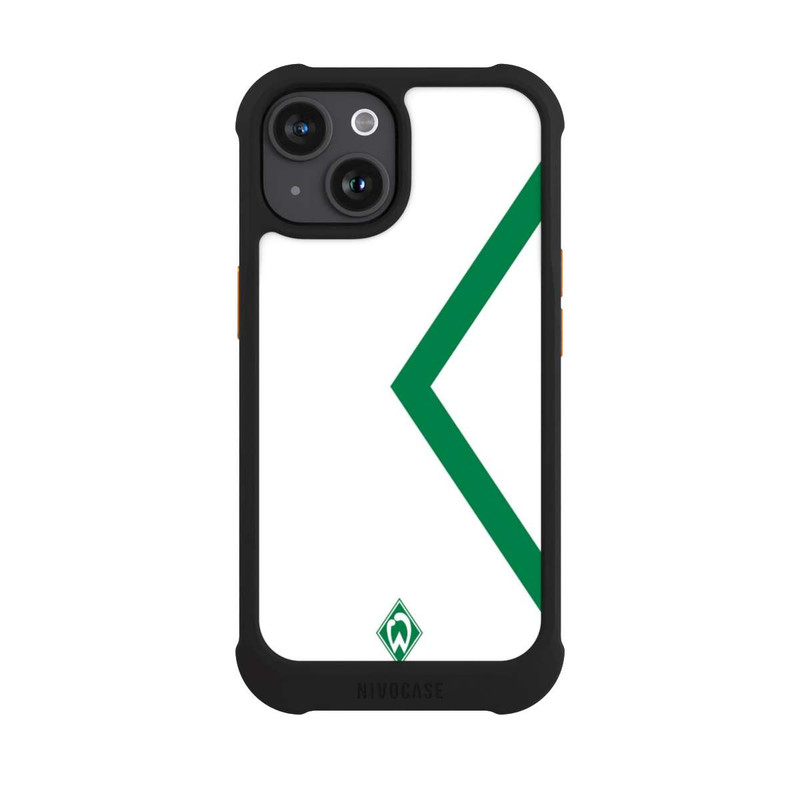 iPhone 15 NIVOmax Werder Bremen Rautenelement Grün