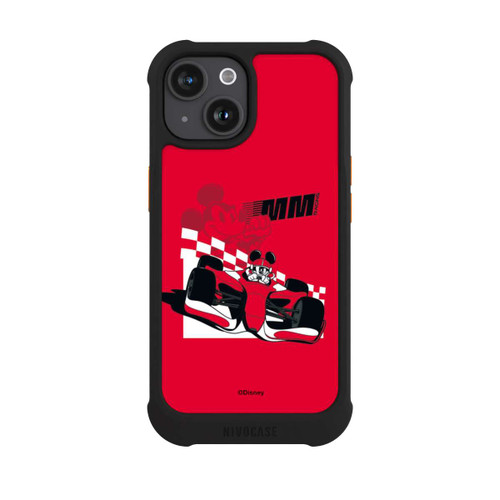Apple iPhone 15 NIVOmax Mickey Mouse Racing Legend Red