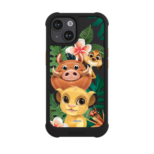 Apple iPhone 15 NIVOmax Lion King Jungle Friends Transparent