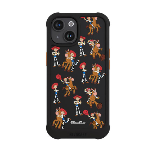 Apple iPhone 15 NIVOmax Toy Story 5 Jessie Cowboy Pattern Transparent