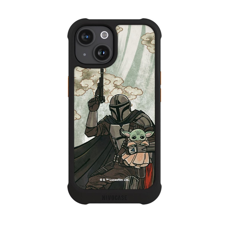 iPhone 15 NIVOmax Mandalorian and Child style japonais