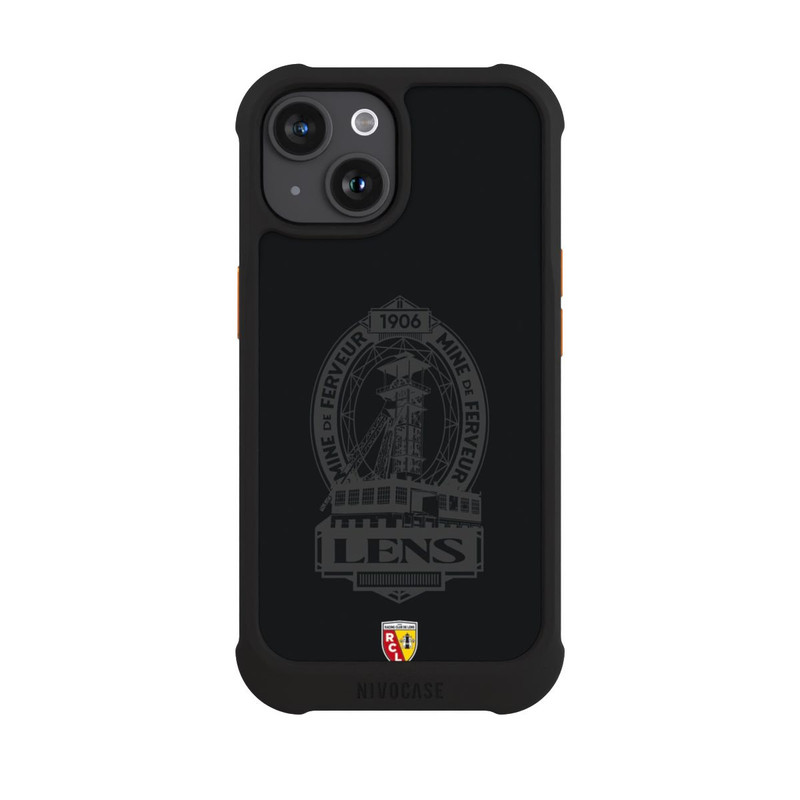 iPhone 15 NIVOmax RC Lens Mine de Ferveur Emblem schwarz
