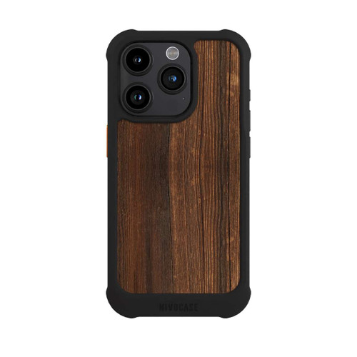 Apple iPhone 15 Pro NIVOmax Nußbaum Holzlook