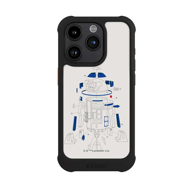 iPhone 15 Pro NIVOmax R2D2 Explosionszeichung - StarWars 8