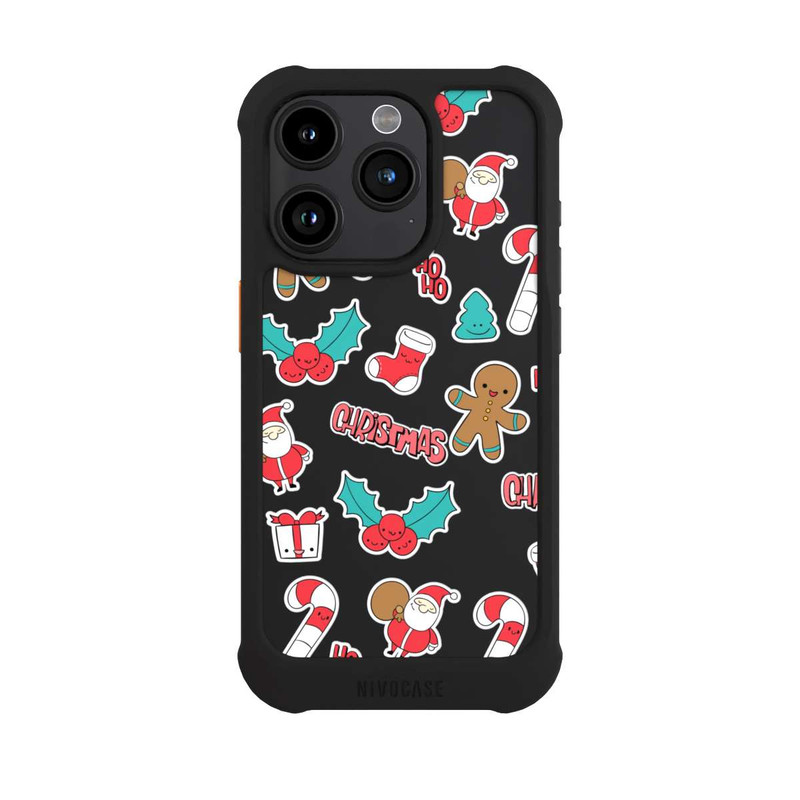 iPhone 15 Pro NIVOmax Christmas Pattern transparent