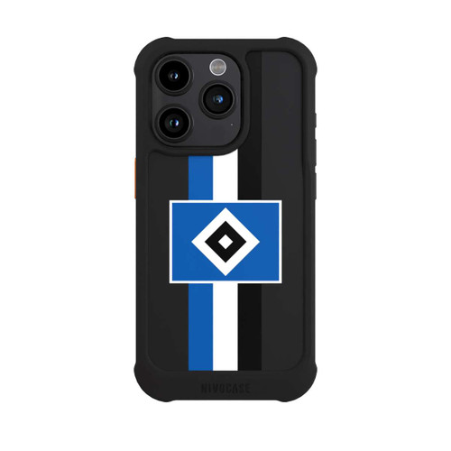 Apple iPhone 15 Pro NIVOmax HSV Streifen - Blau-Weiß-Schwarz - ohne Hintergrund