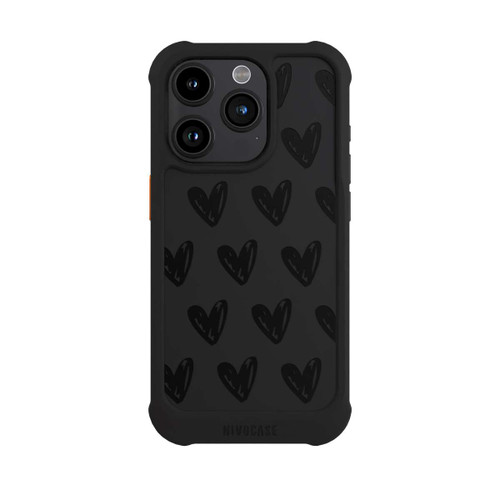 Apple iPhone 15 Pro NIVOmax Herzen Schwarz ohne Hintergrund