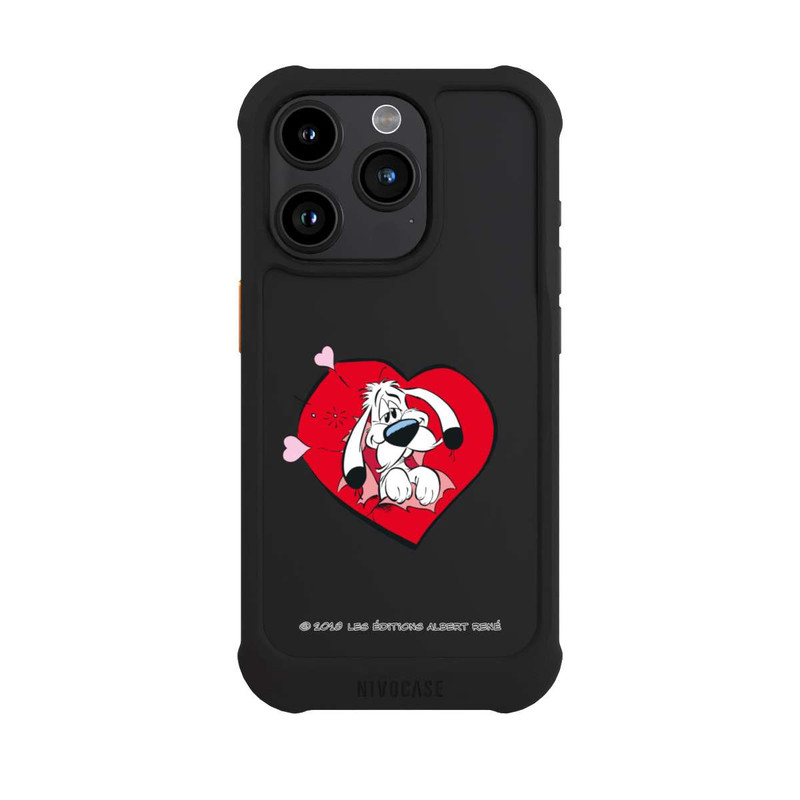 iPhone 15 Pro NIVOmax Idéfix Amoureux Transparent