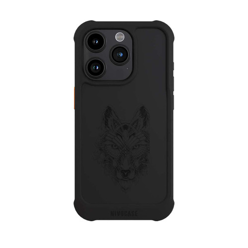 Apple iPhone 15 Pro NIVOmax Wolf Mandala ohne Hintergrund
