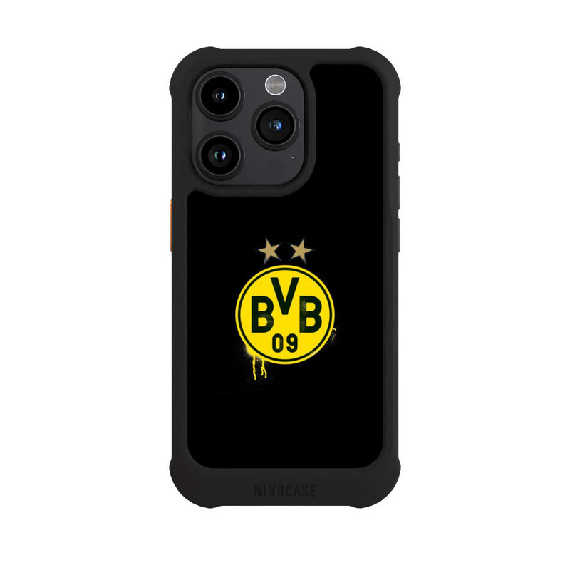iPhone 15 Pro NIVOmax Spraylogo 2 Sterne - BVB