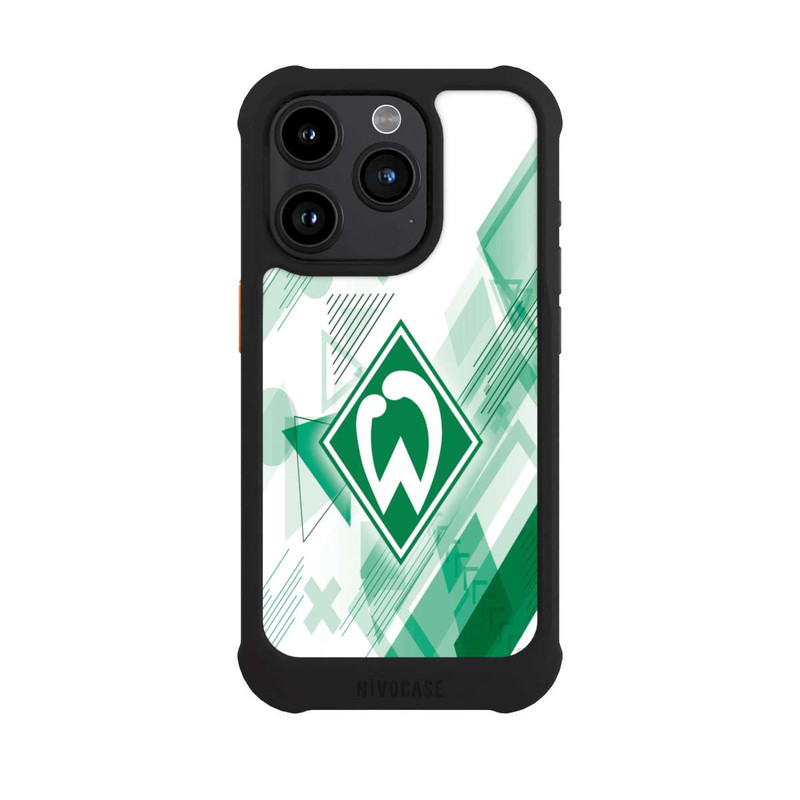 iPhone 15 Pro NIVOmax Weiße Grafikelemente - Werder Bremen