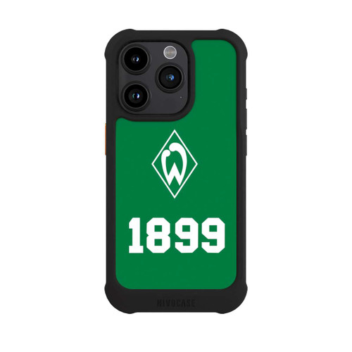 Apple iPhone 15 Pro NIVOmax 1899 Grün-Weiß Lebenslang Grün - Werder Bremen