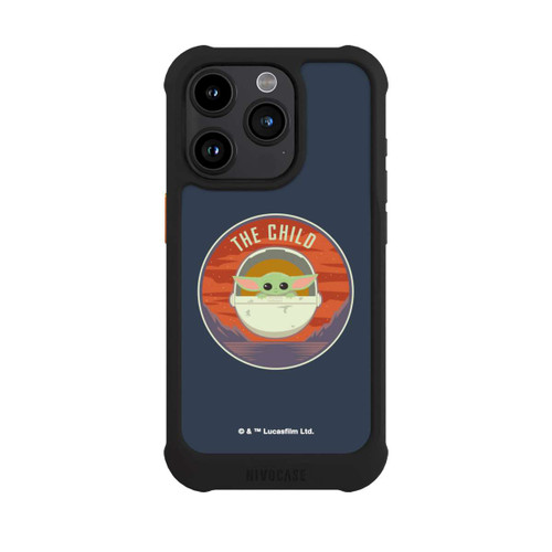 Apple iPhone 15 Pro NIVOmax The Child Abzeichen Blau