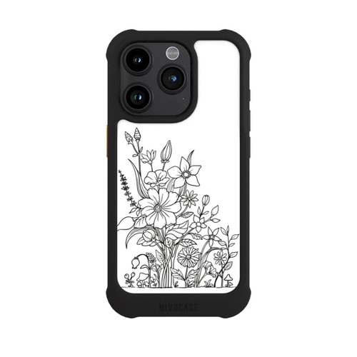 Apple iPhone 15 Pro NIVOmax Flowers Line Art