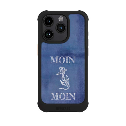 Apple iPhone 15 Pro NIVOmax Moin Anker grunge blau